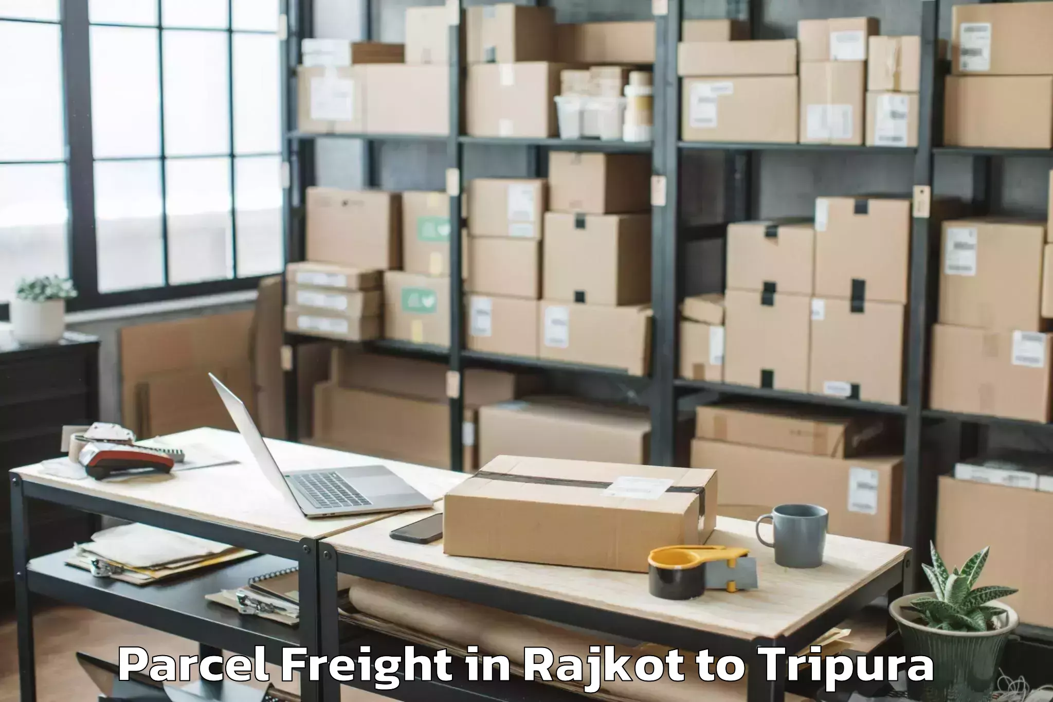 Leading Rajkot to Hrishyamukh Parcel Freight Provider